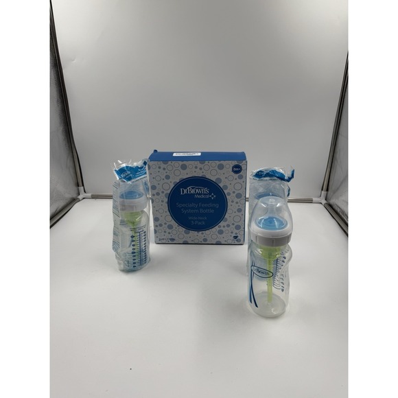 Dr Brown Natural Flow Anti-colic Options Wide Neck 3pack 9oz - Picture 3 of 4